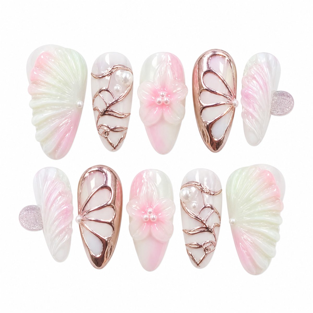Dooby Dooby Blush Petal French Press-On Nails compressed clean white background product image
