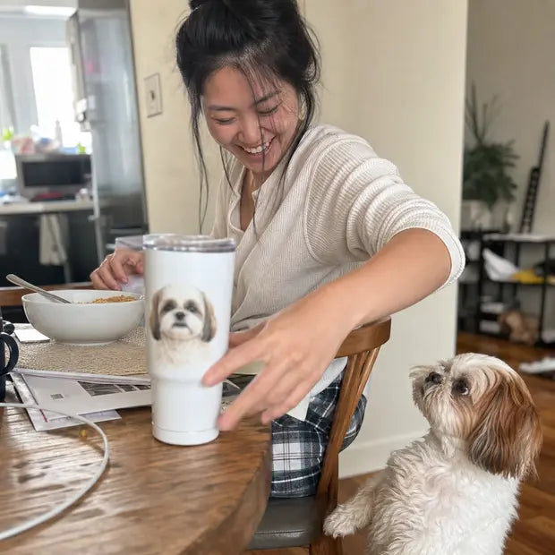 Hannah L.'s shih tzu tumbler